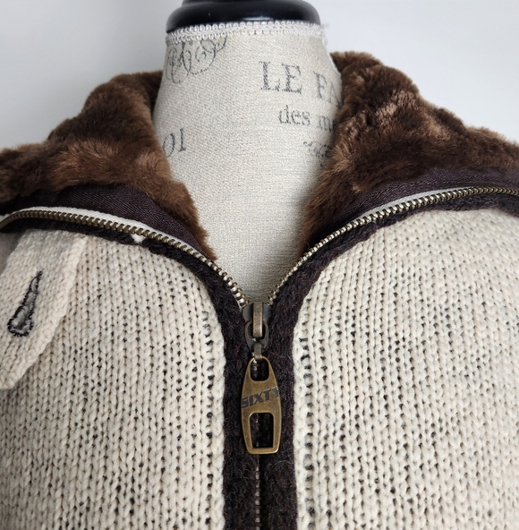 Vintage M60 Knit Fur Sweater Jacket - Picture 9 of 14